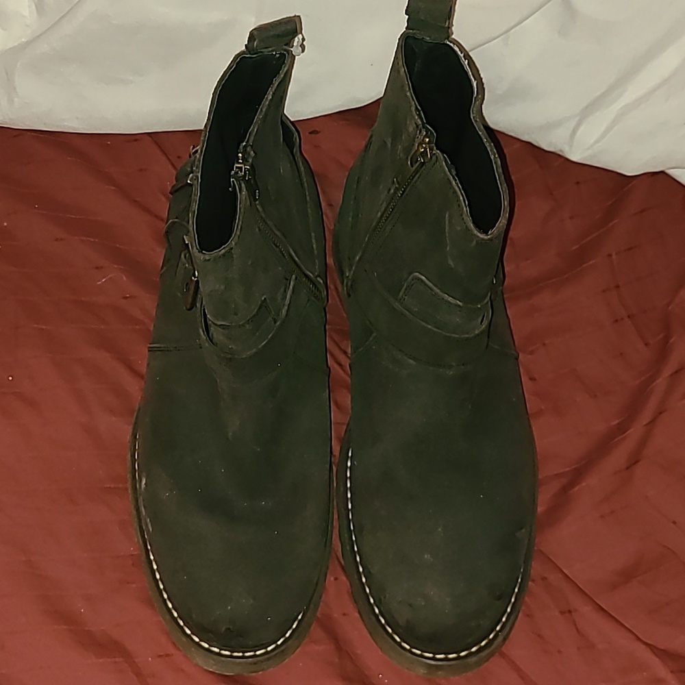 Mens bearbaw leather boots